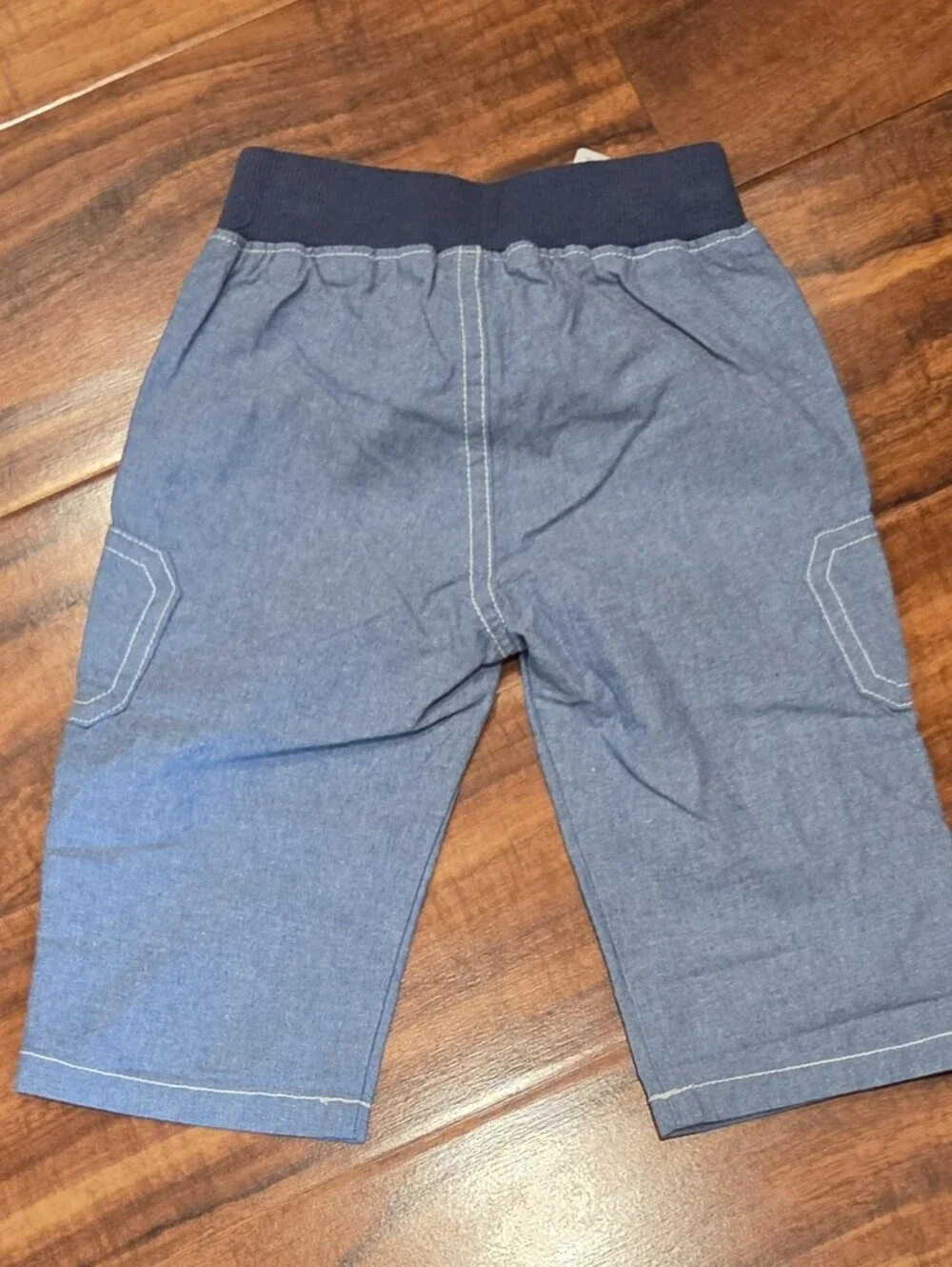 Gymboree NWT 3-6 Months Gray Pullover Hoodie and Chambray Cargo Pants